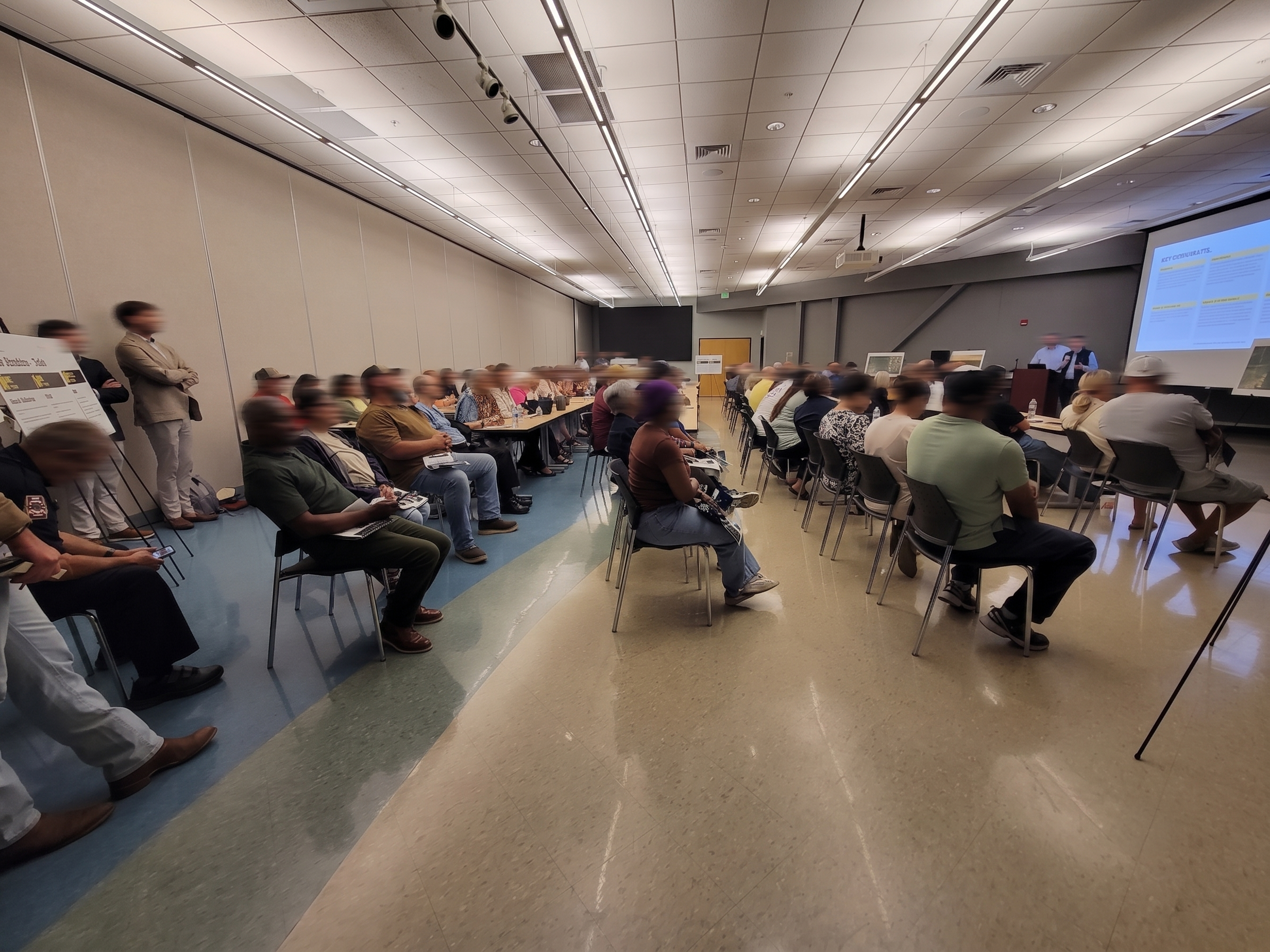 Community Members at Calvert Infrastructure Hub Open House